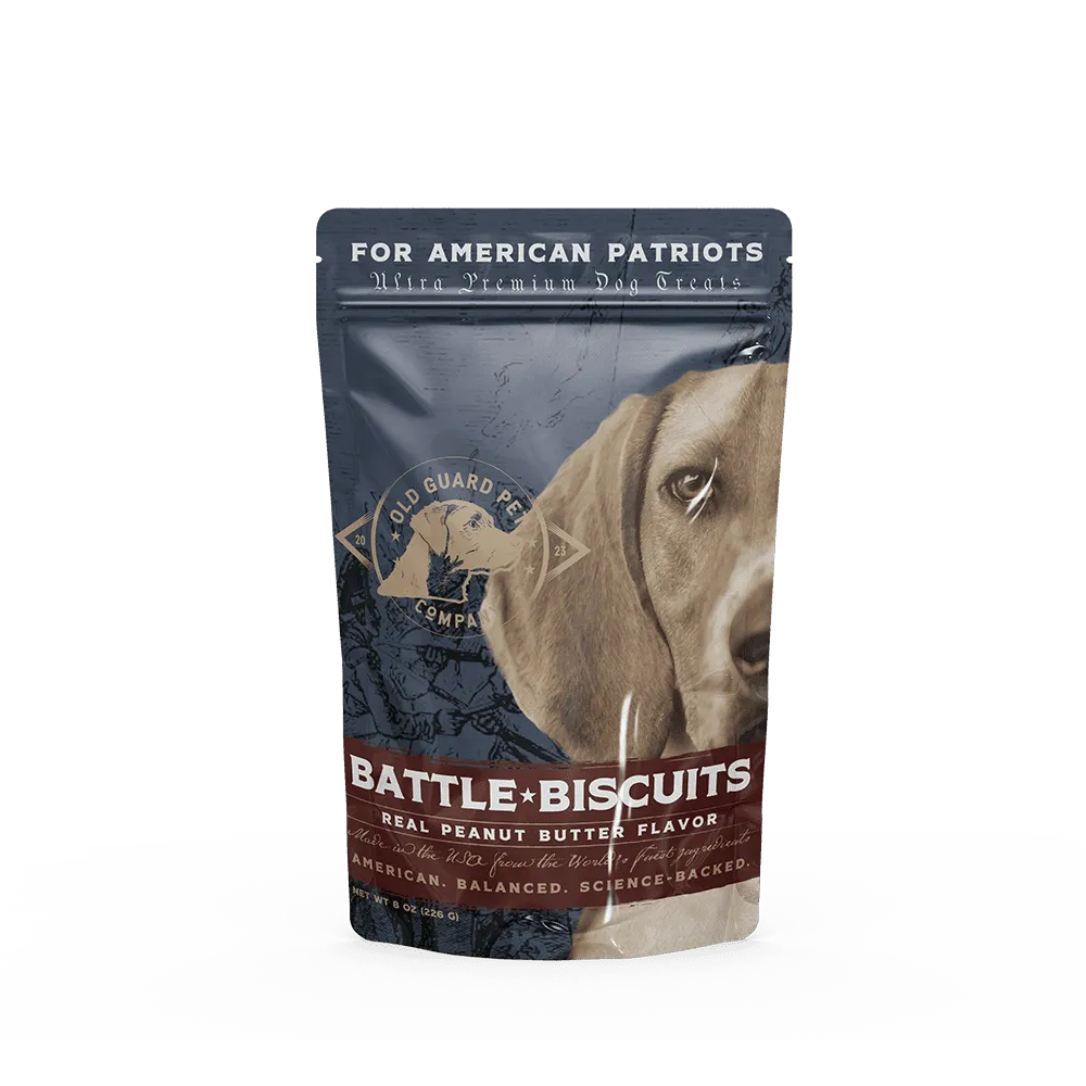 Old Guard Pet Treats Battle Biscuits Peanut Butter
