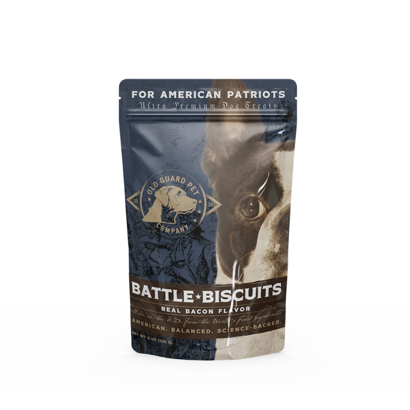 Old Guard Pet Treats Battle Biscuits Bacon