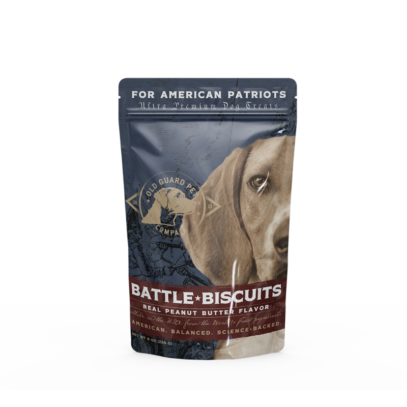 Old Guard Pet Treats Battle Biscuits Peanut Butter