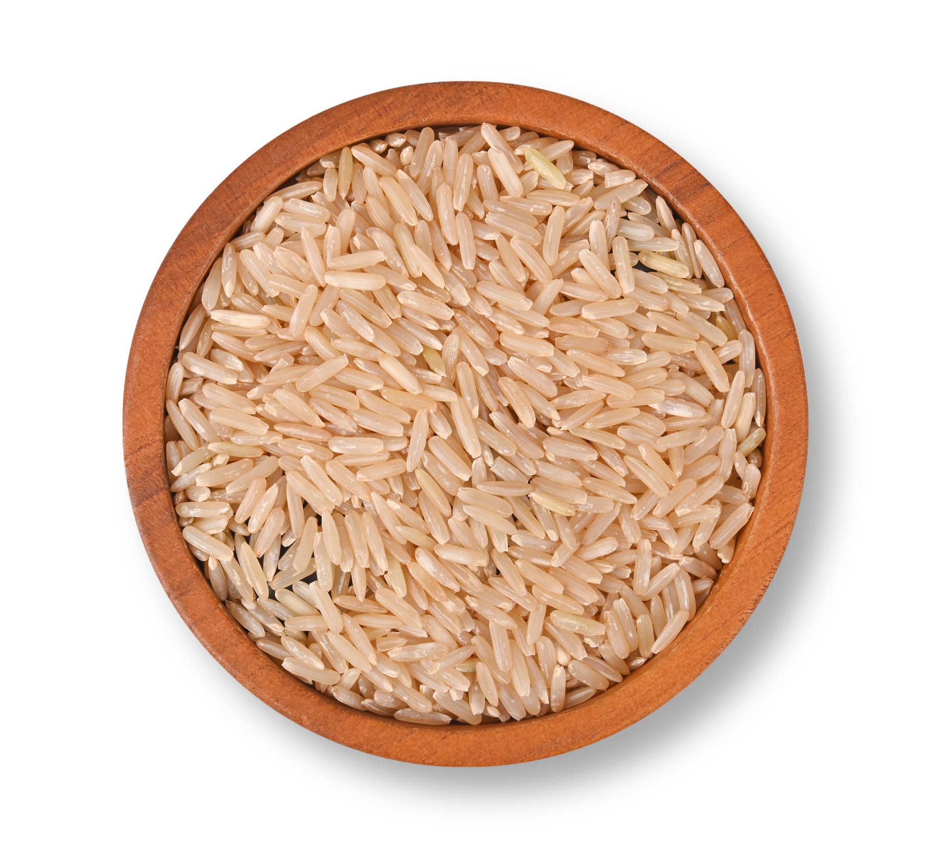 Natural whole grain rice that includes the bran of the rice grain